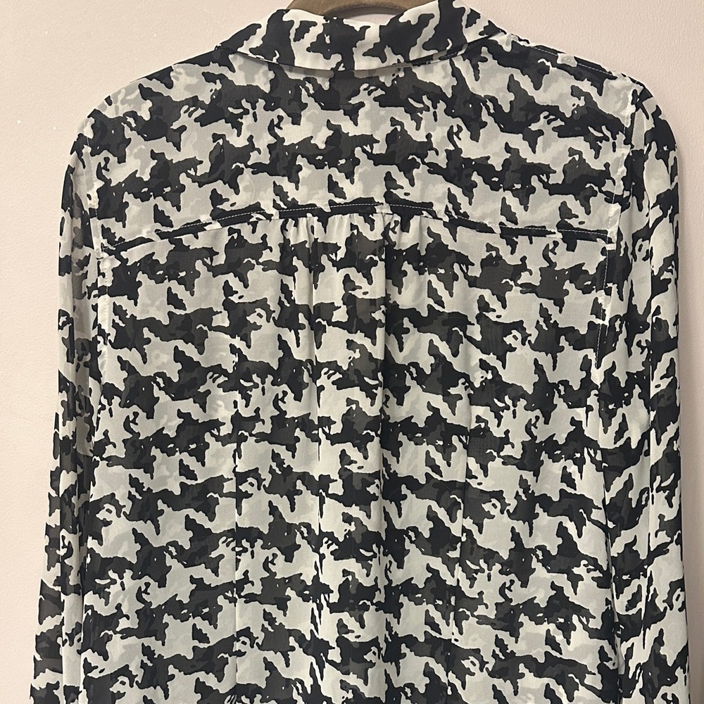 INC International Concepts Monochrome Patterned Shirt - Picture 4 of 4